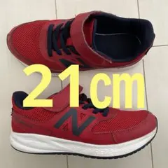 New Balance キッズスニーカー レッド/ネイビー
