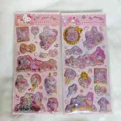 サンリオキャラクターズ　キラキラカプセルシール　ハローキティ　マイメロディ