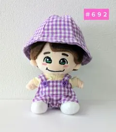 ちびぬい服　はぴぬい服　サロペット　チューリップハット ＃６９２のサムネイル