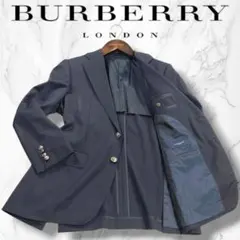 BURBERRY LONDON BB4 ネイビーブレザー 銀ボタン 日本製