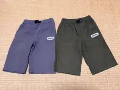 アウトドアハーフパンツ グレー・カーキ 2点セット