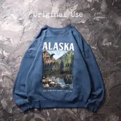 Original Use トレーナー スウェット　ALASKA アート　自然