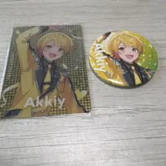 AMPTAK×COLORS 「虹」あっきぃさん缶バッジ 夏ビジュVer．等身