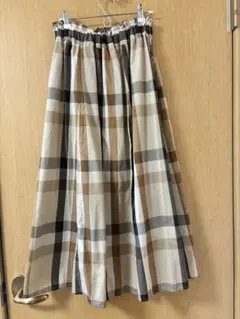 チェックスカート ロングスカート