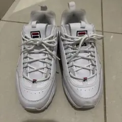 FILA ホワイト 厚底スニーカー