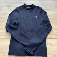 any FAM 黒 セーター 140 フリル付き