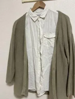 最終価格！！Right-onオリーブグリーン カーディガン リブ編み