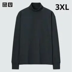 ユニクロ ヒートテックコットンタートルネックT（長袖） 68BLUE 3XL