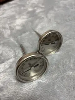 0°C ~ 100°C의 바이메탈 온도계 2개 세트