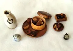 三猿 眠り猫 ミニ湯呑み 昭和レトロ ヴィンテージ インテリア 雑貨