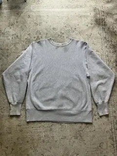 90s Champion リバースウィーブ　目無し　内縫い　無地　プレーン　灰杢