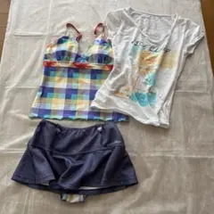 最終日❗️水着セットナイスクラップTシャツスカート付きジュニアセパレートL