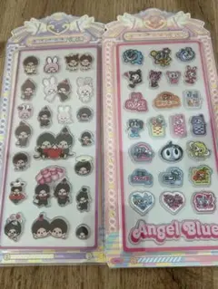 24時間以内発送！！アクリルシール　2枚セット もんちっちとAngel Blue