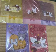 夏目友人帳✖️サンリオ　クリアファイル　５枚セット 熊本限定✨