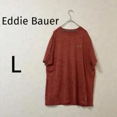 Eddie Bauer Lサイズ Tシャツ　赤茶色　トップス