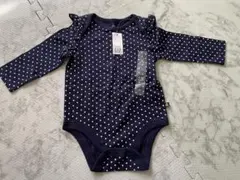 値下げ中‼️ ベビー gap タグ付き ネイビー 水玉ロンパース