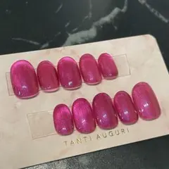 【 019 】 マグネットネイル ピンク