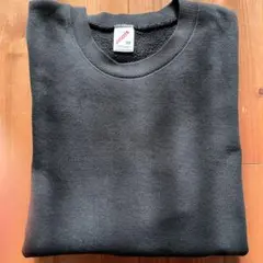 美品 USA製 80s ラッセル ジャージーズ 無地 スウェット 黒 3XL