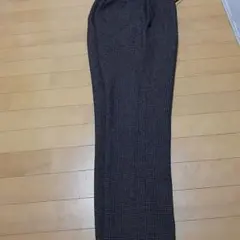 メンズ グレンチェック柄 イージーパンツ スラックスのサムネイル