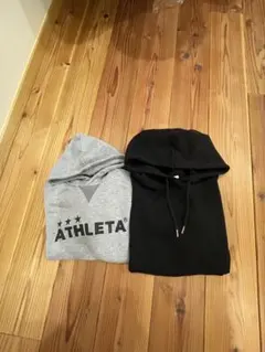 2点ATHLETA フード付きパーカー guブラックパーカー