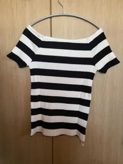 アズールバイマウジー　オフショルダー ボーダー Tシャツのサムネイル