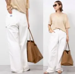 美品☆ドゥーズィエムクラス Lee 別注ペインターデニム 34ホワイト DEUXIEME CLASSE - Deuxieme Classe Lee painter デニム 34の