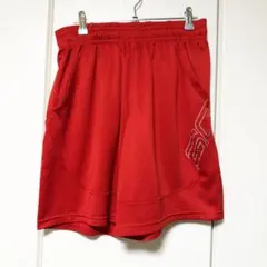 UNDER ARMOUR バスケットボールパンツ レッド メンズLサイズ