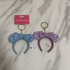東京ディズニーリゾート カチューシャ キーチェーン 2個セット
