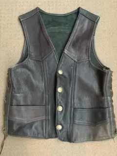 FOX CREEK LEATHER レザーベスト 40サイズ 状態良好 - メルカリ