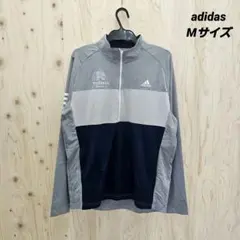 『 adidas (アメリカ古着) 』ハーフジップジャージ / Mサイズ
