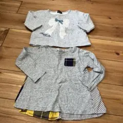 キッズ 長袖 トップス 2点セット 90cm