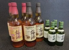 サントリー 白州 ミニボトル180ml 4本山崎梅酒ブレンド 2023限定 サントリー 白州 ミニボトル180ml 4本山崎梅酒ブレンド 2023限定
