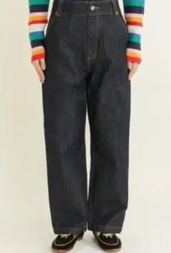 My Fav.CHILD WOMAN デニムハイウエストパンツ　インディゴ　濃紺のサムネイル