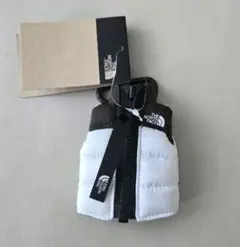 THE NORTH FACE ダウンジャケット キーホルダー　ブラウン×ホワイト