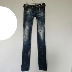 DSQUARED2 スキニーデニム ダークブルー