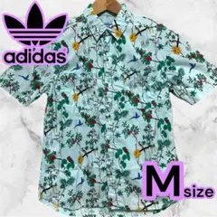 極美品 adidas アディダス オリジナルス アロハシャツ 半袖 総柄 Mのサムネイル