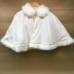 ビビデバビディブティック ケープ ポンチョ ホワイト サイズ:140