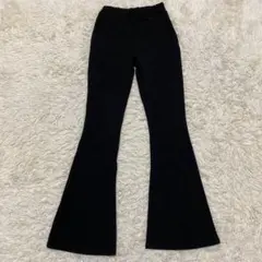 【美品】エックスガール　フレア　パンツ　ブーツカット　ブラック　カジュアル　S