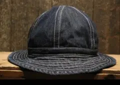 【HOUSTON】DENIM ARMY HAT INDIGO / ヒューストン