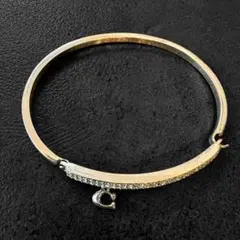 COACH Logo Rhinestone Bangle Bracelet