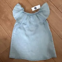 新品　GAP ベビー ワンピース 80 女の子　オフショル　カジュアル　夏　限定のサムネイル