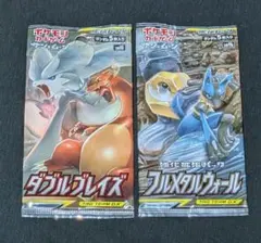 新品未開封 サン＆ムーン 2種類セット ダブルブレイズ フルメタルウォール