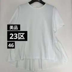 大きいサイズ！23区バックティアードブラウス/size46/ブラック 大きいサイズ！23区バックティアードブラウス/size46/ブラック - メルカリ