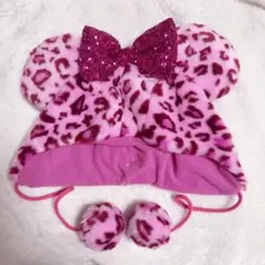 ♥ディズニー ファンキャップ カチューシャヒョウ柄 ピンク グレー まとめ売り♥