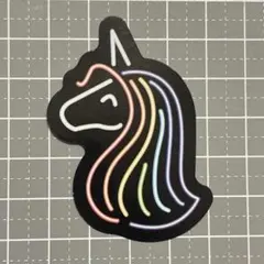 【TTT-11】防水ステッカー ネオン ネオンカラー ユニコーン カラフル
