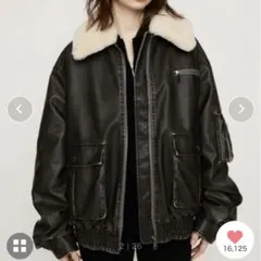 SLY レザーブルゾン