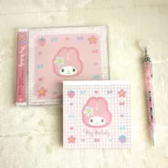 サンリオ カオハナ マイメロディ スクエアメモ CD風メモ 　ペンサンスター文具