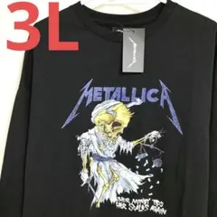 【新品】METALLICA★メタリカ★スカルデザイン★長袖Tシャツ★ロンT★3L