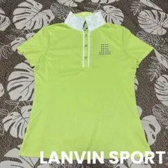 LANVIN SPORT（ランバンスポール）ゴルフ半袖ポロシャツ　ラインストーンのサムネイル