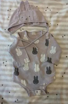 petit main　ミッフィーロンパース&フードセット